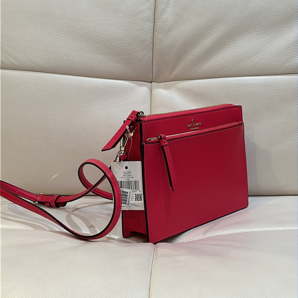 Kate Spade New York Cameron Zip Crossbody Bag Silver Hardware - Picture 7 of 13